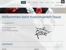Tablet Screenshot of kostuemverleihzh.ch